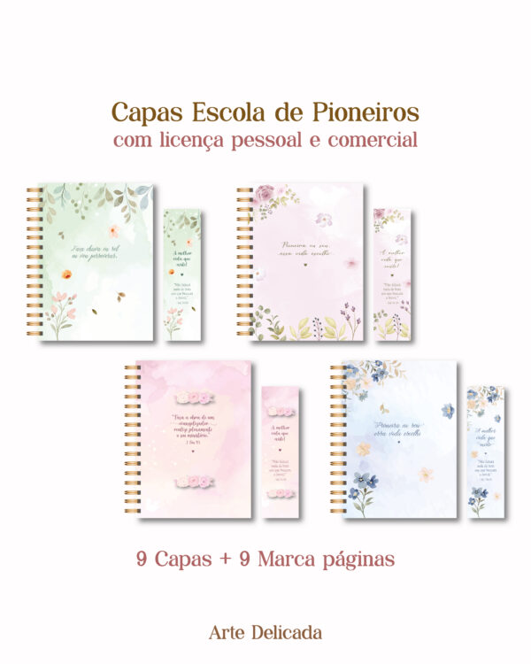 Pack de Capas - Escola de Pioneiros