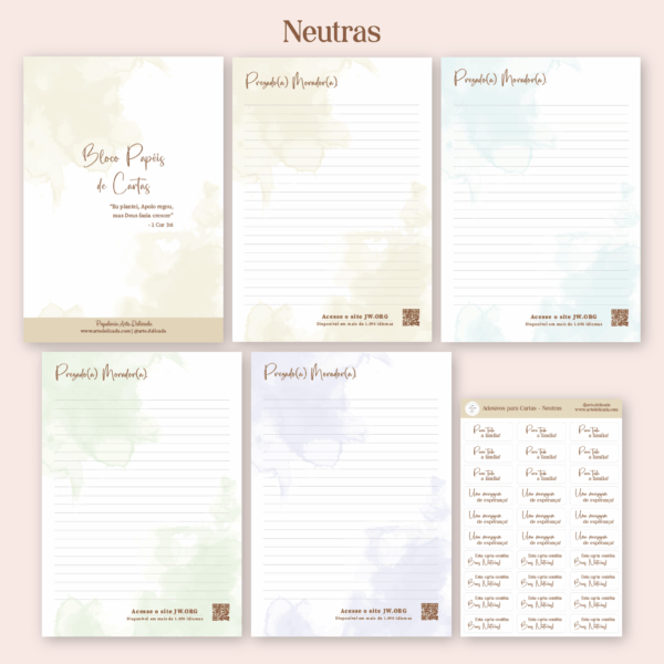 Bloco de Cartas + Adesivos - Imagem 11